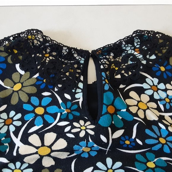 TOPSHOP | Lace Collar Floral Dress - Picture 6 of 11